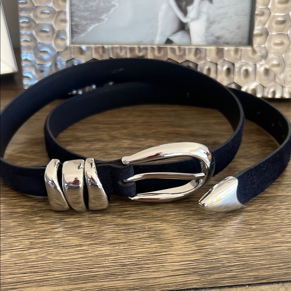 Black Belt with Silver Buckle